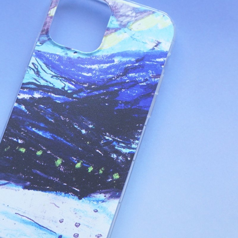 iphone 17 深海的光質感手機殼 全彩印刷軟殼 - 手機殼/手機套 - 矽膠 藍色