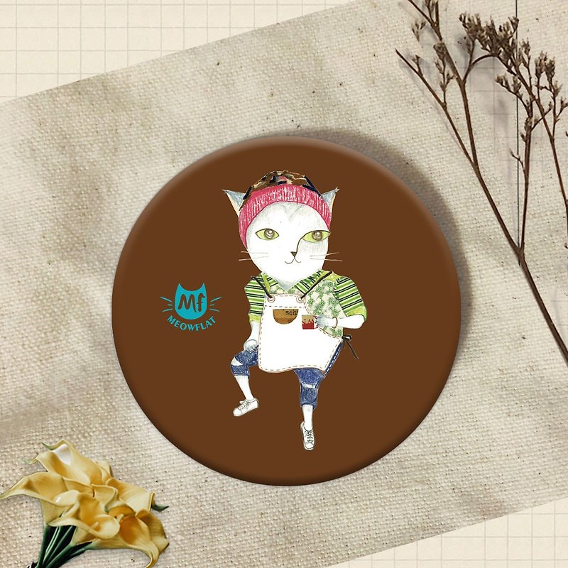 Meowflat Badge/Badge/Pin|Master Cat Series - เข็มกลัด/พิน - พลาสติก 