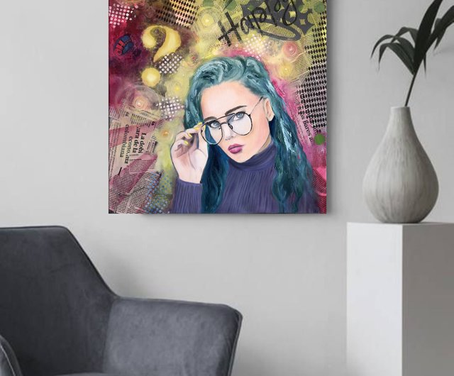 WOMAN 油絵アート WOMAN 油絵アート