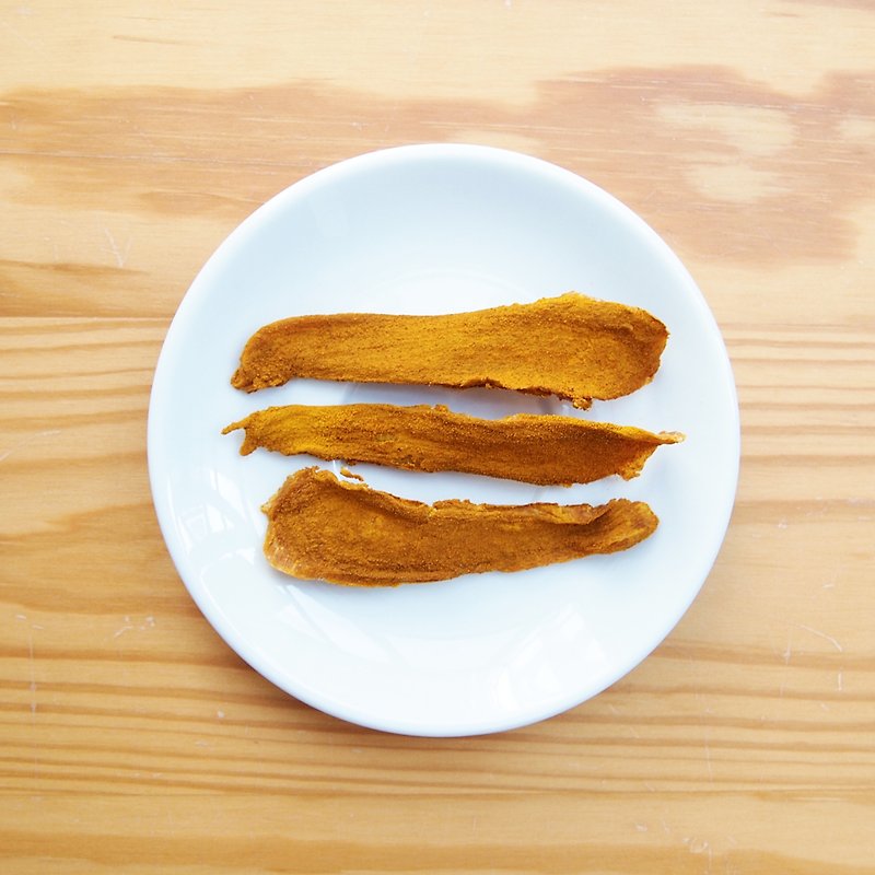 【犬貓零食】有機薑黃雞肉片80g - 寵物零食/肉乾 - 新鮮食材 橘色