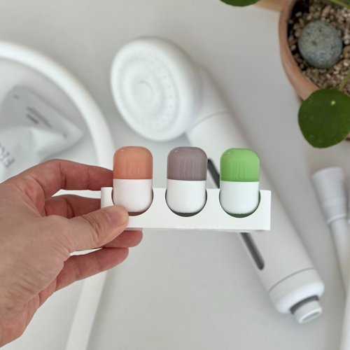 SHIFT 專利除氯淨膚自動排水蓮蓬頭｜臺灣總代理 SHIFT 蓮蓬頭香氛膠囊專用架 黏貼式收納架 母親節送禮首選