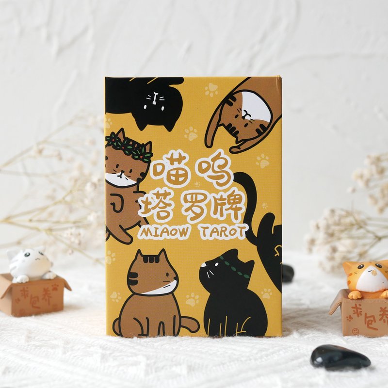 喵嗚塔羅牌卡牌 Miaow Tarot 迷你韋特牌 - 桌遊/卡牌 - 紙 