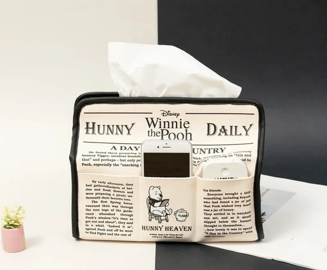 Disney ディズニー プーさん新聞シリーズ 多目的ティッシュカバー