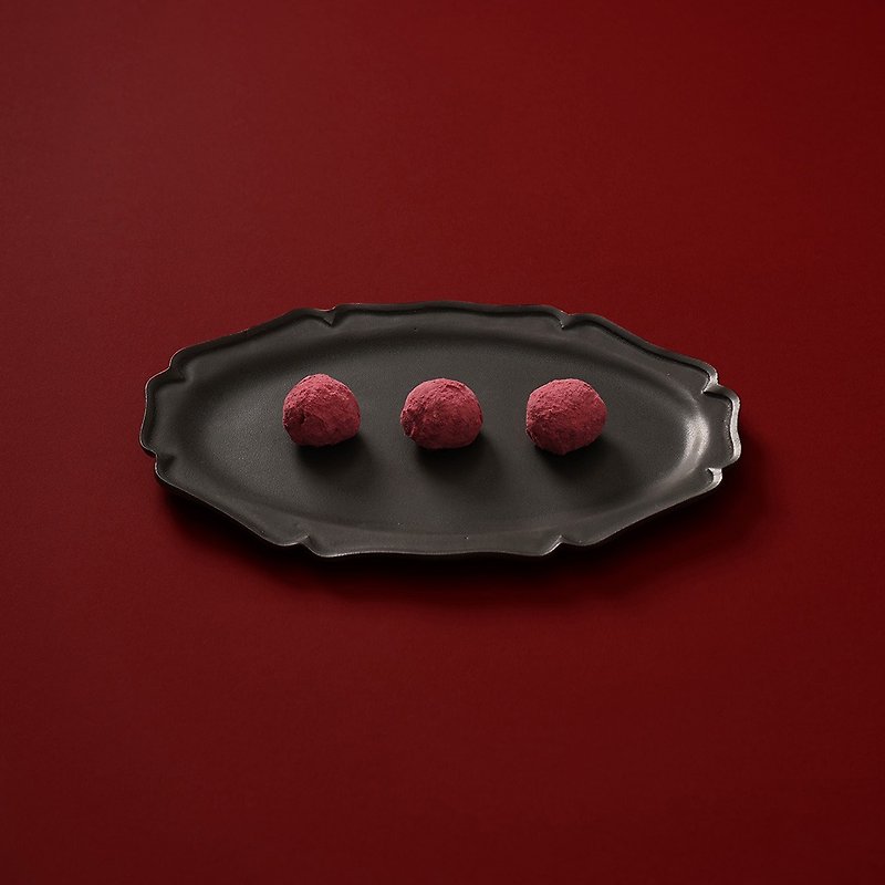 無麩質粉紅紅莓雪球曲奇包 - 蛋糕/甜點 - 紙 