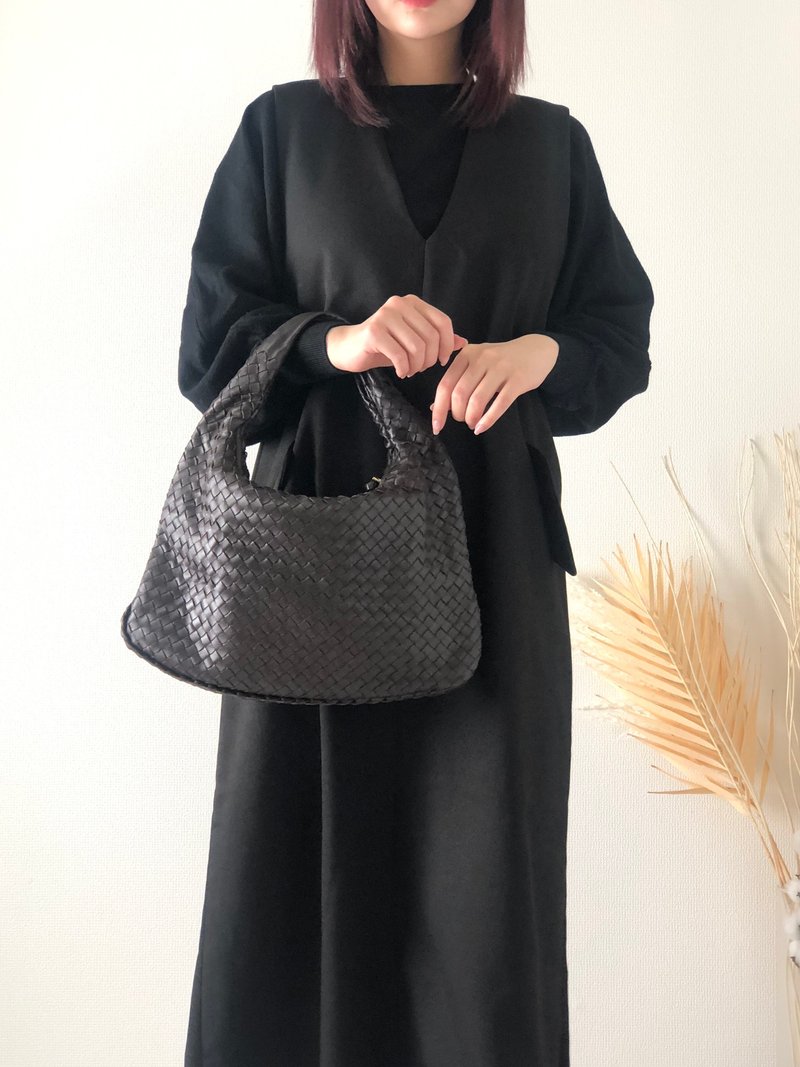 【 日本直送　名牌中古包 】Bottega Veneta ボッテガ・ヴェネタ レザー ホーボーバッグ ショルダーバッグ ブラウン vintage g3ci3g - 側背包/斜背包 - 真皮 咖啡色