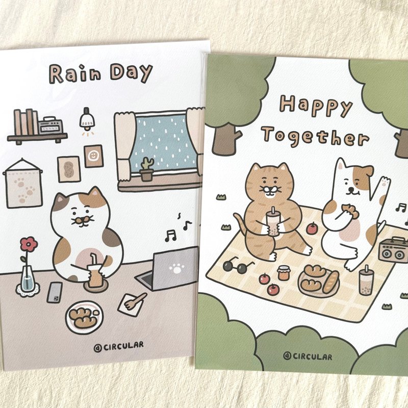 Cute A4 Poster-Watercolor Paper - โปสเตอร์ - กระดาษ 