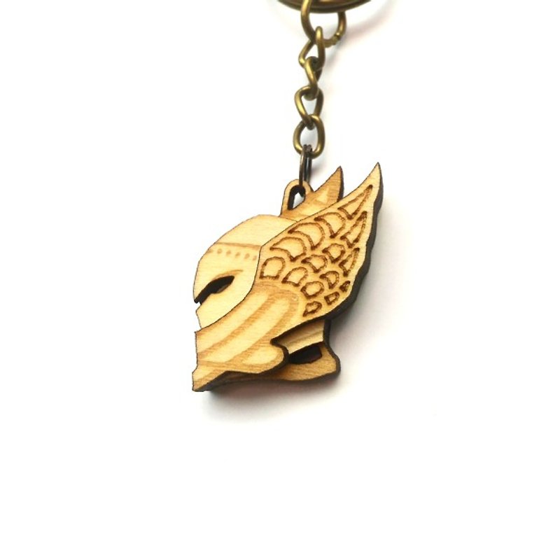 Virgo Wings-handsome and elegant Virgo key ring - ที่ห้อยกุญแจ - ไม้ 