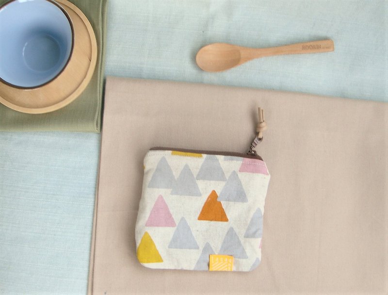 Juice triangle candy I limited l small meal bag coin purse - Coin Purses - Cotton & Hemp Multicolor
