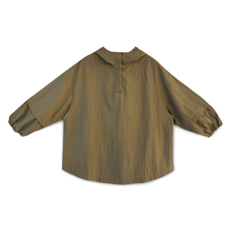 【Simply Yours】連帽九分袖外套 綠F - 女上衣/長袖上衣 - 棉．麻 綠色