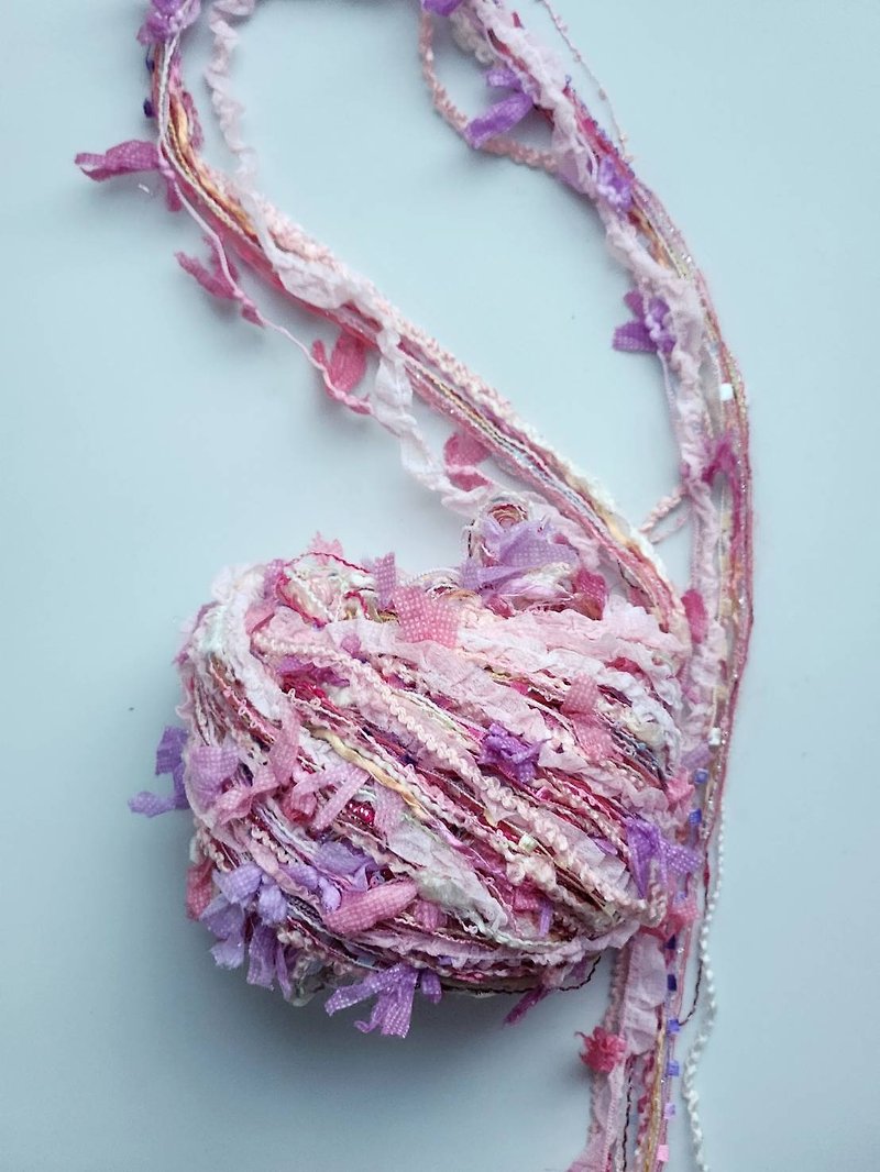 日本混合紗線　100公分 - 編織/羊毛氈/布藝 - 其他人造纖維 粉紅色