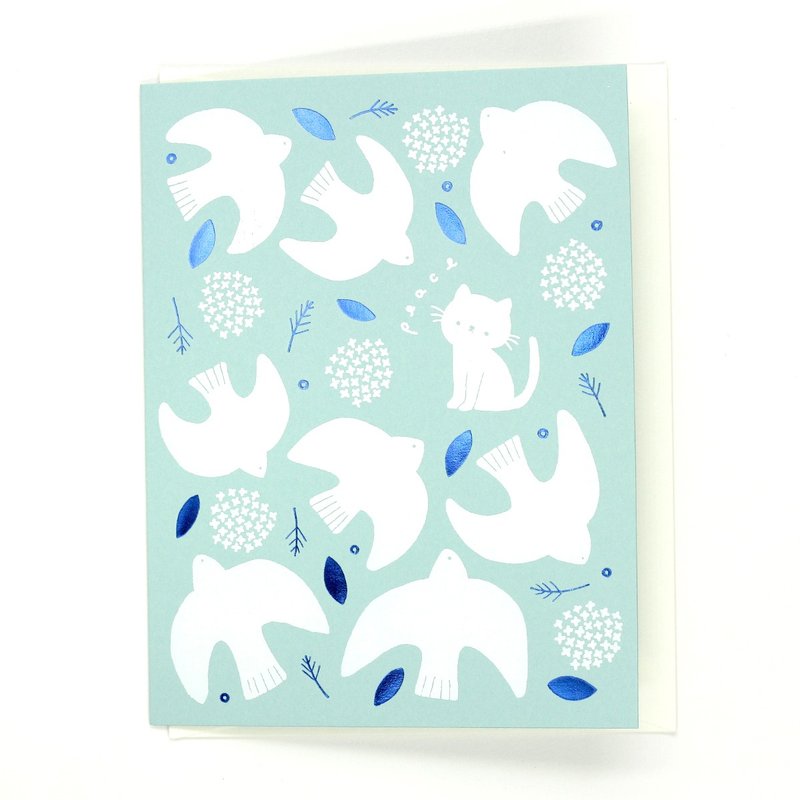 Peace - Foil Greeting Card - Cards & Postcards - Paper White