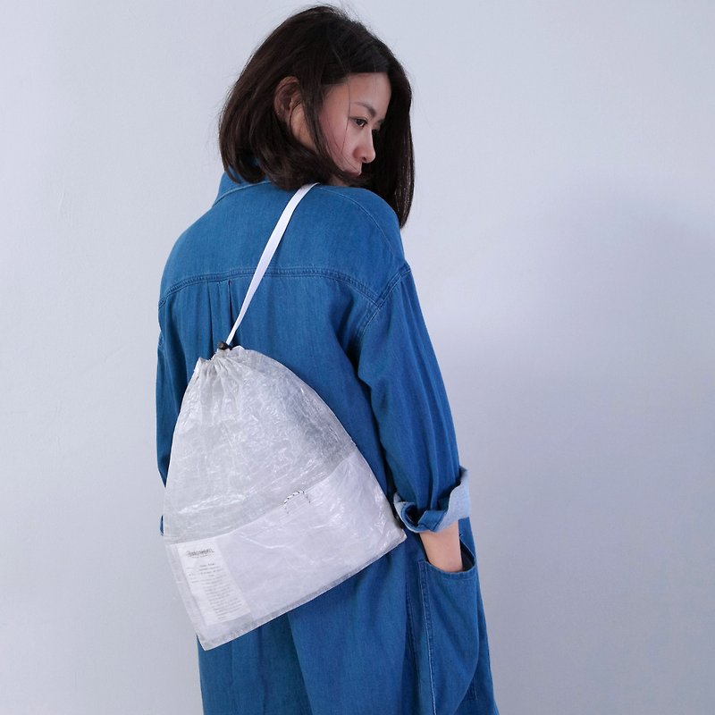 Errorism * Slide / Rise (Cuben Fiber) Drawstring Bag - Drawstring Bags - Waterproof Material 