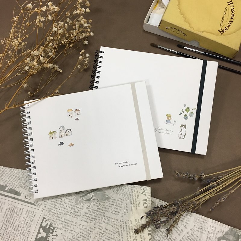 Berger Stationery x ZAKKA [Superior Drawing Book-28K] Two Designs - Notebooks & Journals - Paper White