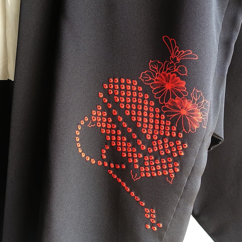 │Slowly│ Japanese antiques - light kimono long coat O23│ vintage. Vintage. - Men's Coats & Jackets - Polyester 