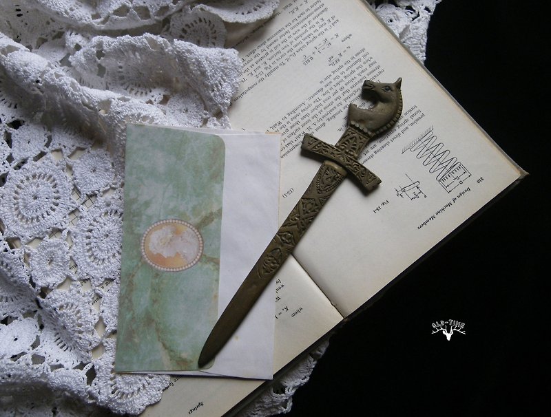 [Old Time OLD-TIME] Early European Copper Letter Opener - Scissors & Letter Openers - Other Materials 