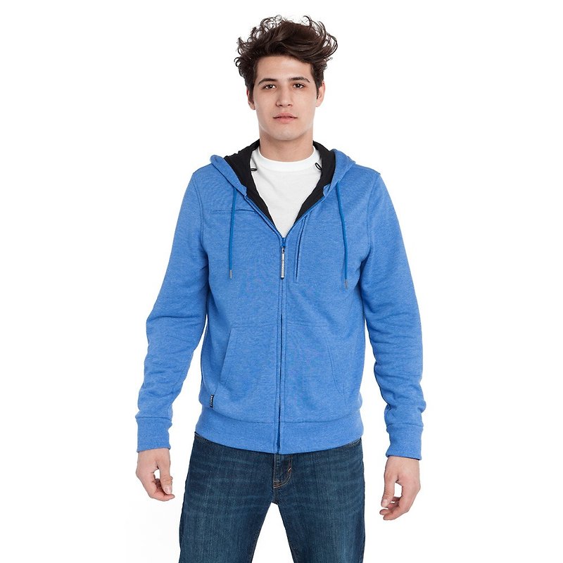 BAUBAX SWEATSHIRT multifunction Hoodie (M) - Blue - Men's Coats & Jackets - Cotton & Hemp Blue