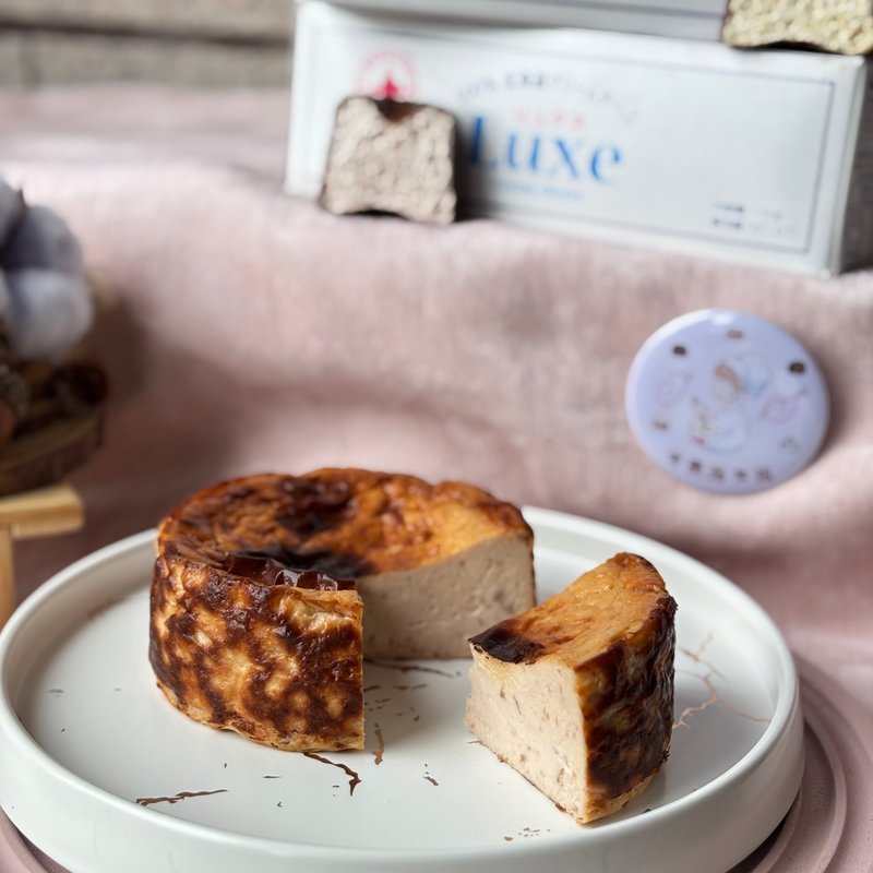 玫瑰荔枝北海道巴斯克乳酪蛋糕 4吋 - 蛋糕/甜點 - 新鮮食材 粉紅色