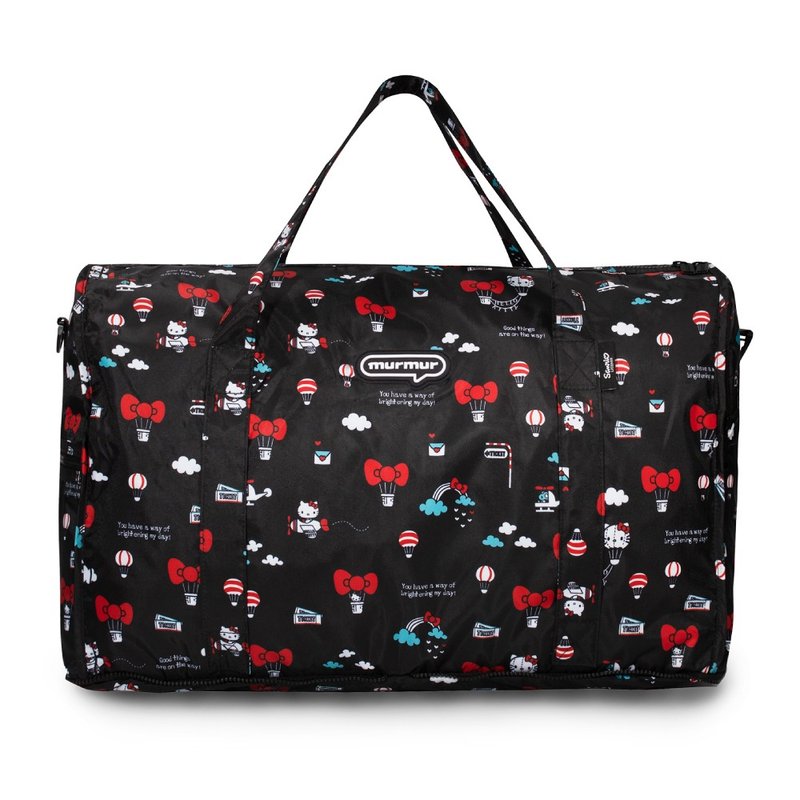 murmur-travelbag-hellokitty-tfg008 - กระเป๋าเดินทาง/ผ้าคลุม - เส้นใยสังเคราะห์ สีดำ