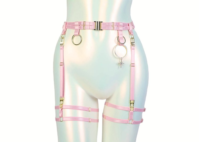 Yume Garter Belt Pink - 其他 - 其他材質 粉紅色