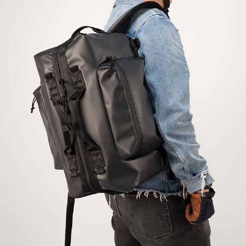 Dr.Wilds 30L Fully Waterproof PVC Rider Travel Backpack Backseat Waterproof Backpack Laptop Bag - กระเป๋าเป้สะพายหลัง - วัสดุกันนำ้ 