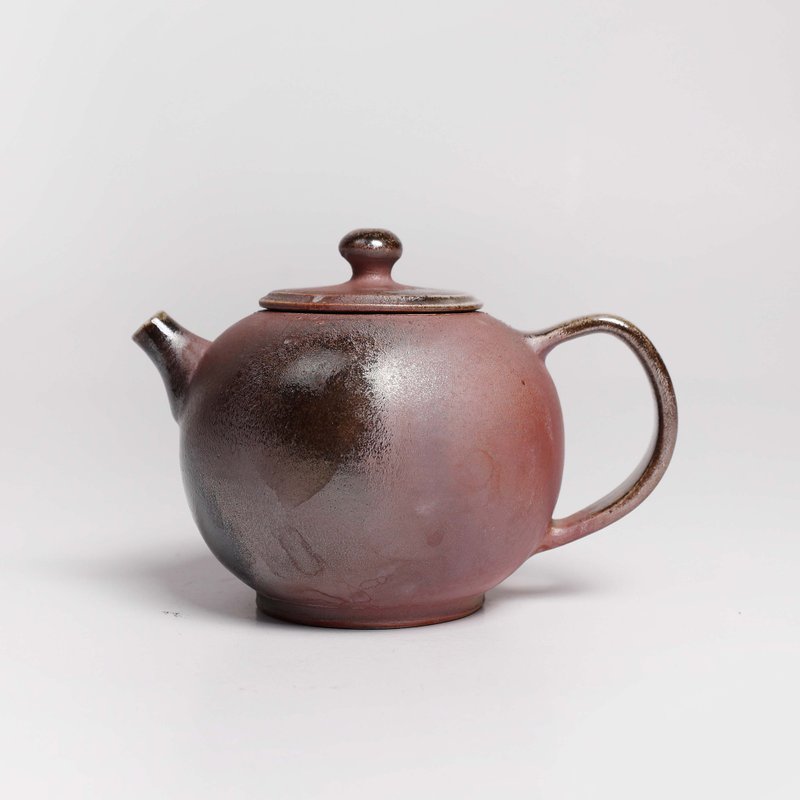 明芽窯 l 柴燒紫金圓滿壺 - 茶壺/茶杯/茶具 - 陶 咖啡色