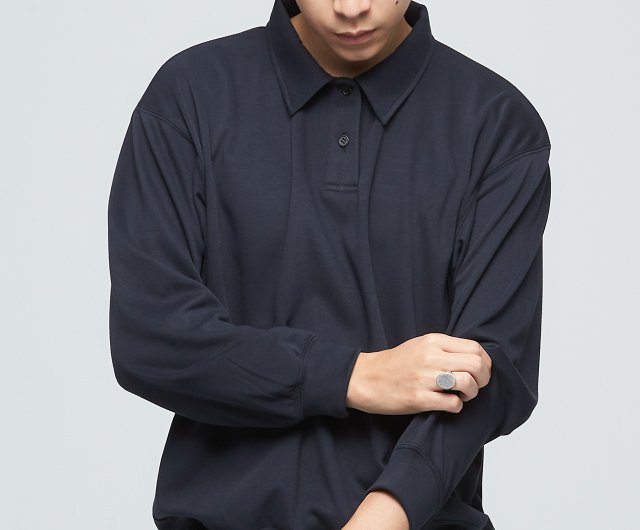 Reboot-Soho Functional Wide Long Sleeve Polo Shirt (Men