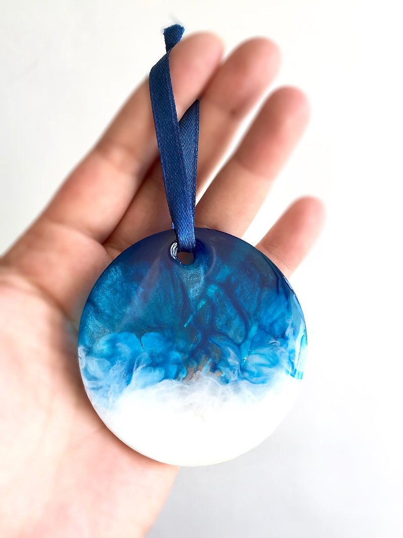 Handmade Ornament, Home Decor - ของวางตกแต่ง - เรซิน สีน้ำเงิน
