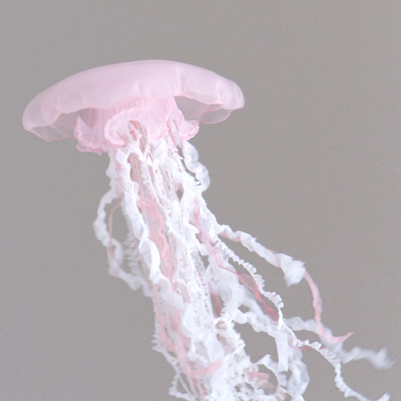 Jellyfish Mobile ( size:M / Pink ) 1pc, Home decor Hanging Ornament - Wall Décor - Other Materials Pink