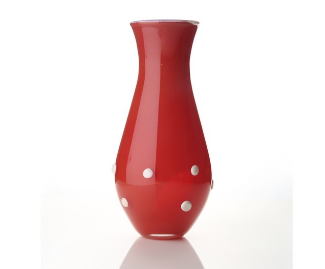 虹色の手作りの花瓶ガラスの花 - ショップ taiwanglassgallery 花瓶