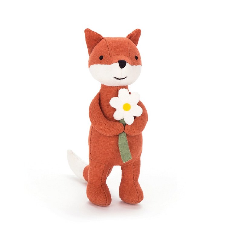 Jellycat Mini Messenger Fox 16cm 傳愛小狐狸  - 玩偶/公仔 - 棉．麻 咖啡色