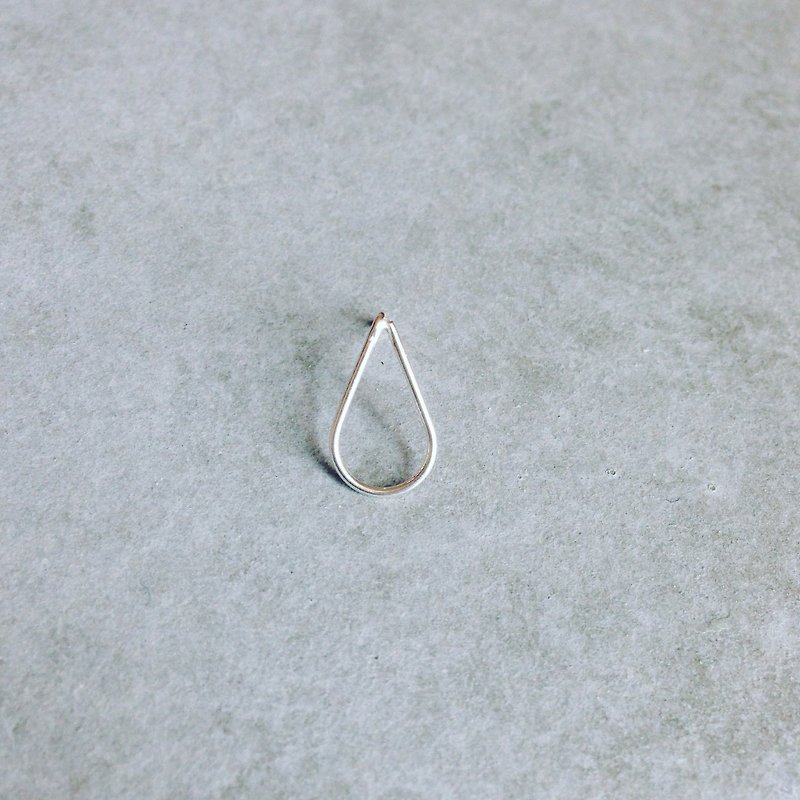 Minimalism / Drop .925 silver earring_single earring for sale - Earrings & Clip-ons - Other Metals 