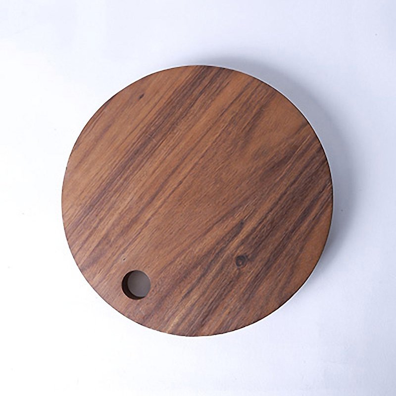 透明な丸まな板 - 調理器具 - 木製 ブラウン