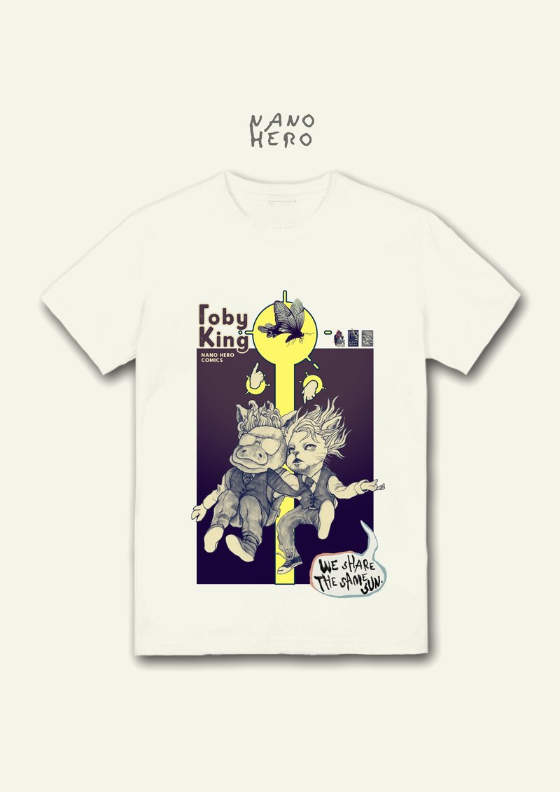 page71 T-shirt T-shirt NANO HERO comic T - Men's T-Shirts & Tops - Cotton & Hemp Multicolor