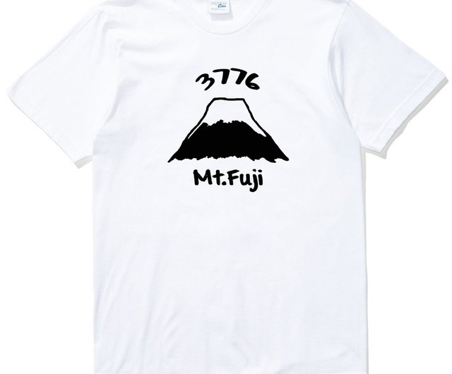 Mt Fuji 3776【現貨】 短袖T恤白色富士山日本風景櫻花太陽雪自創品牌文