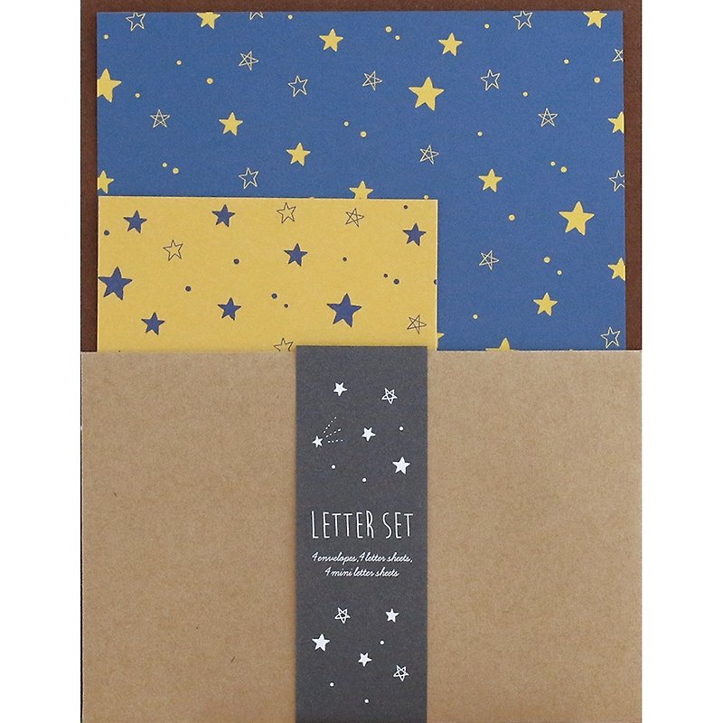 [Japanese] Letter Set LABCLIP series stars stationery group LTST08-NV - Cards & Postcards - Paper 