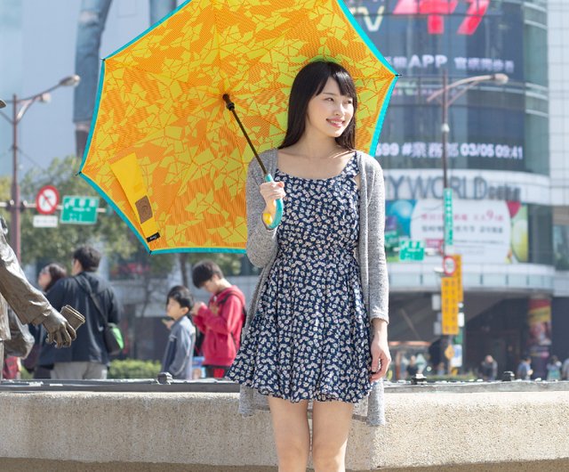 Carry Umbrella]プリントされた2層逆傘（ラインジオメトリ/ 21吋） - ショップ carrydesign 傘・雨具 - Pinkoi