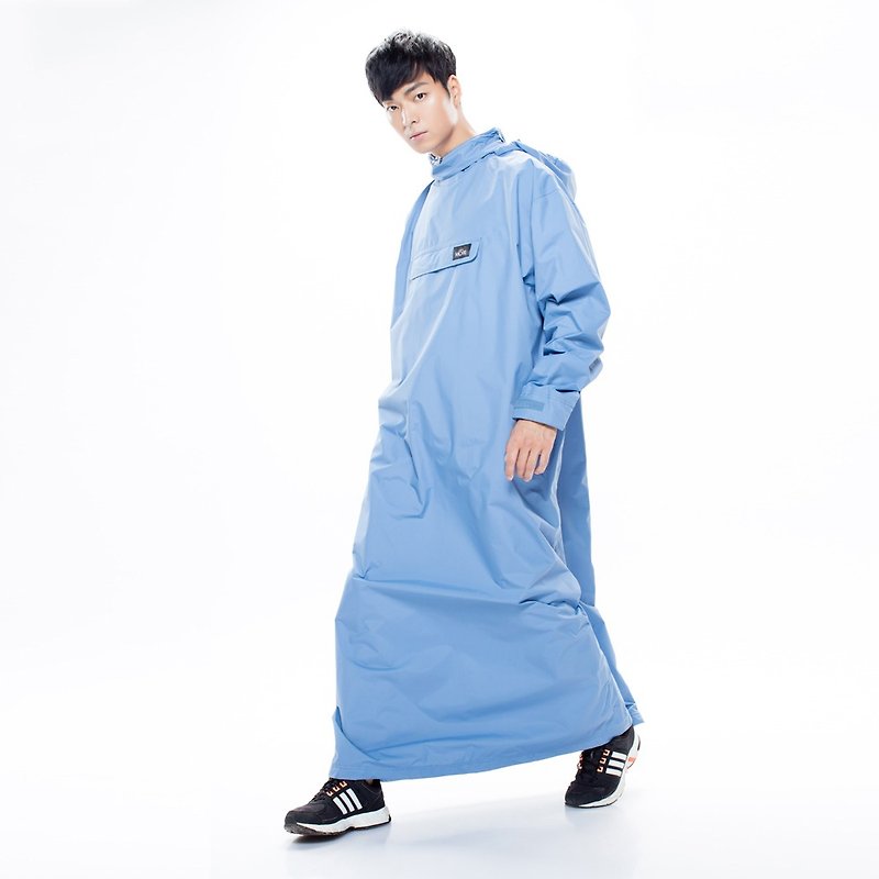 【MORR】(ZECZEC Special Edition) PostPosi reversible raincoat - Morning Blue - Umbrellas & Rain Gear - Polyester Gray