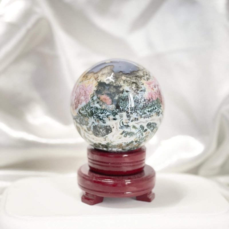 馬達加斯加 海洋碧玉球 - 擺飾/家飾品 - 水晶 多色
