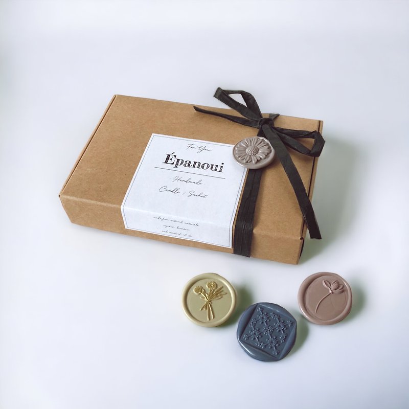 [For aroma wax sachet] Gift box - วัสดุห่อของขวัญ - กระดาษ สีนำ้ตาล