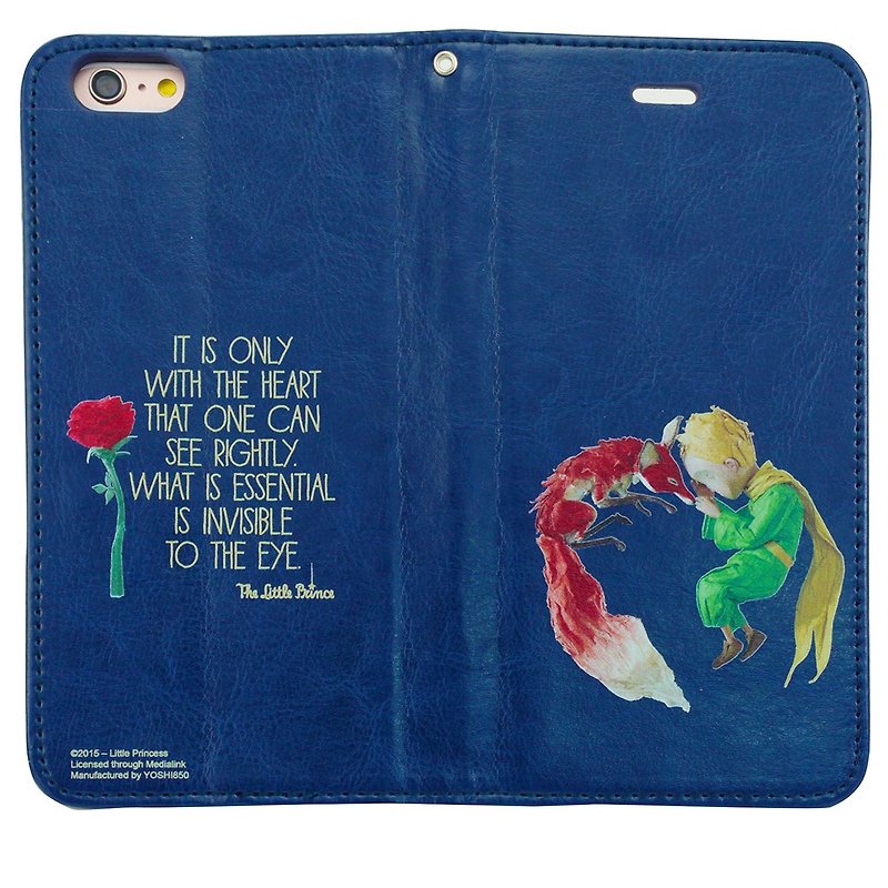 Little Prince Movie Version authorized Series - Love [link (dark blue)]: magnetic holster "iPhone / Samsung / HTC / ASUS / Sony" - Other - Genuine Leather Blue