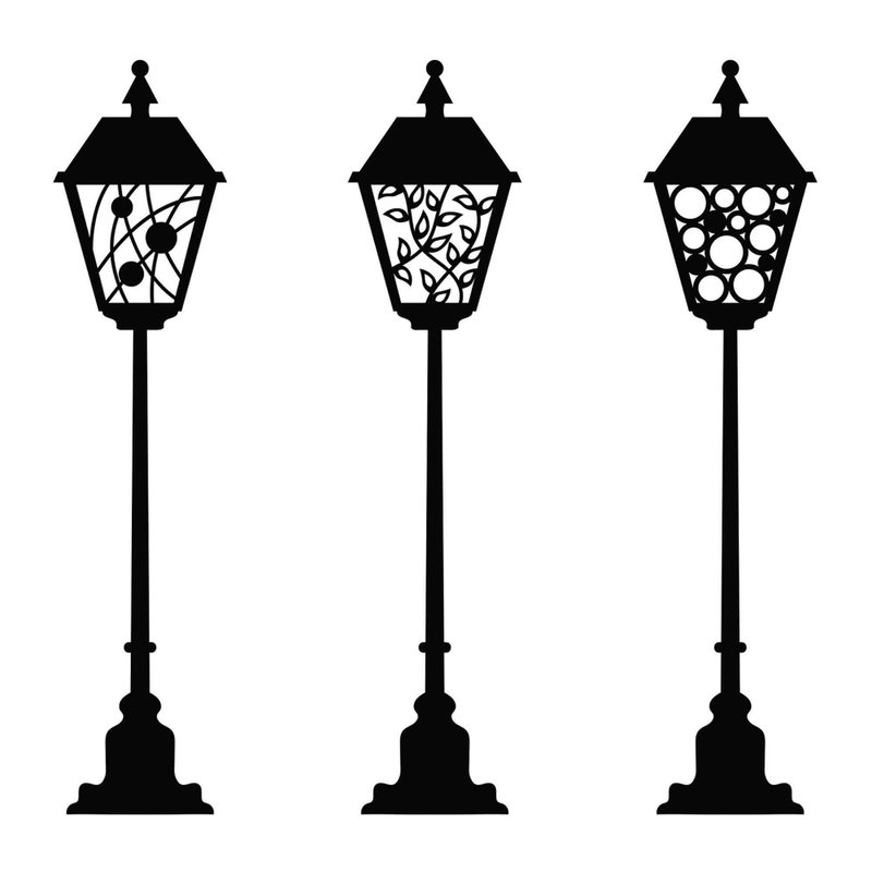 Street lamp svg, street lantern svg, street lamp png, street lantern png, Cricut - 圖文模板設計 - 其他材質 