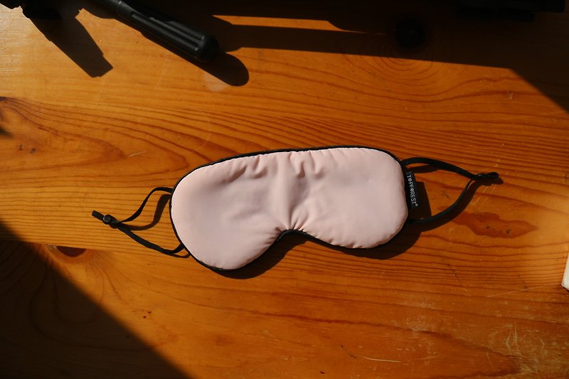Cool & Warm Large Eye Mask with adjustable earloop for sleeping or relaxation - Eye Masks - Genuine Leather Pink
