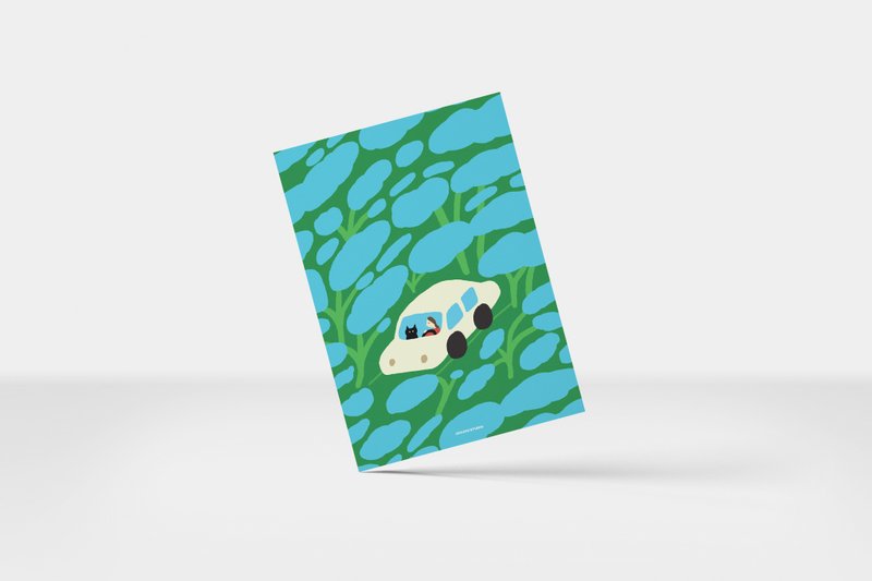Evergreen card (A5/A6) - 卡片/明信片 - 紙 