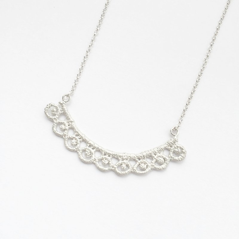 Lace Series | remarkable sterling silver necklace - สร้อยคอ - โลหะ สีเงิน
