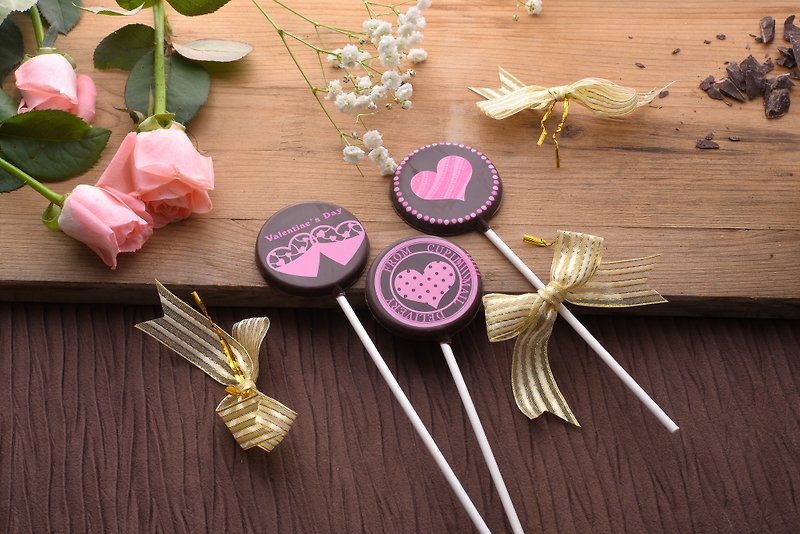 Pink erotic love chocolate lollipop (15g/piece)-5 into the group - Chocolate - Fresh Ingredients 
