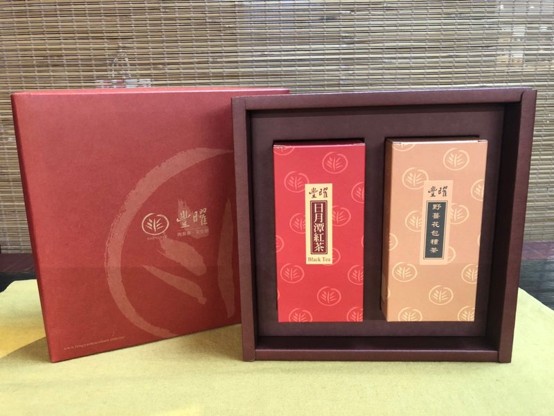 豐曜茶葉禮盒(紅玉+野薑花包種茶) - 茶葉/茶包/水果茶 - 濃縮/萃取物 紅色