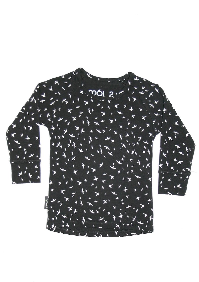 [北欧の子供服]アイスランドオーガニックコットン長袖シャツ6Mから2歳の鳥 - トップス・Tシャツ - コットン・麻 