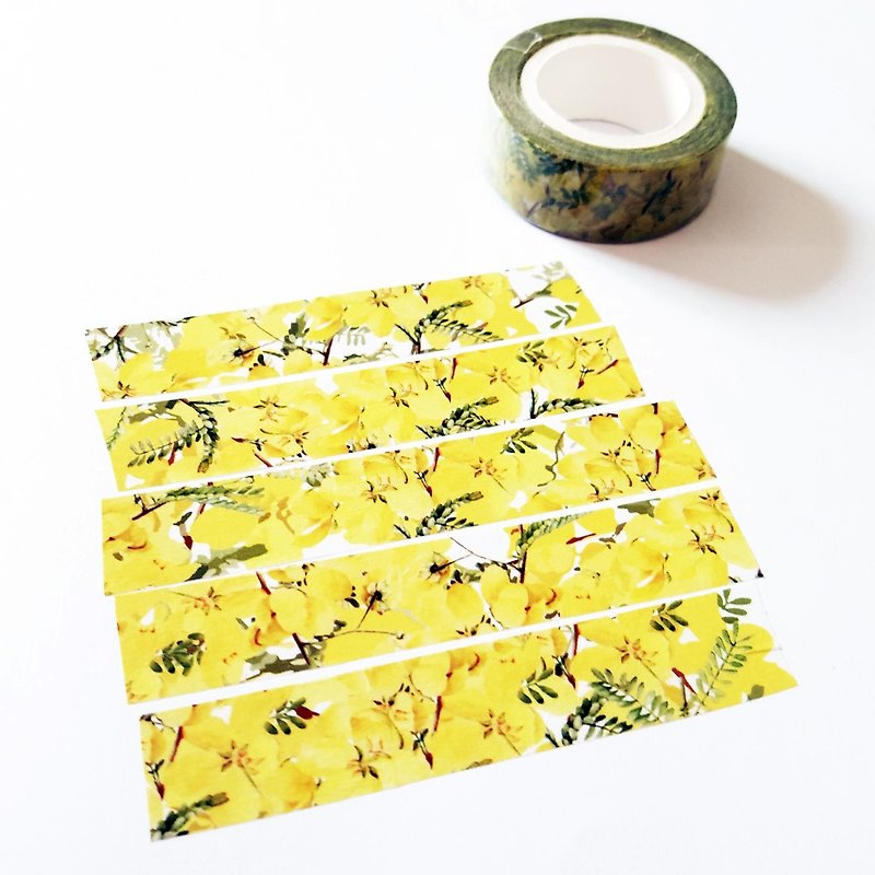 Masking Tape Cassia Fabric - มาสกิ้งเทป - กระดาษ 