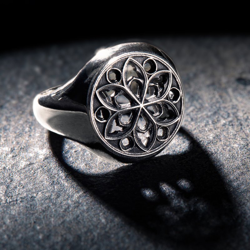 Azoth | Our Lady of Rose Ring - แหวนทั่วไป - เงินแท้ สีเงิน