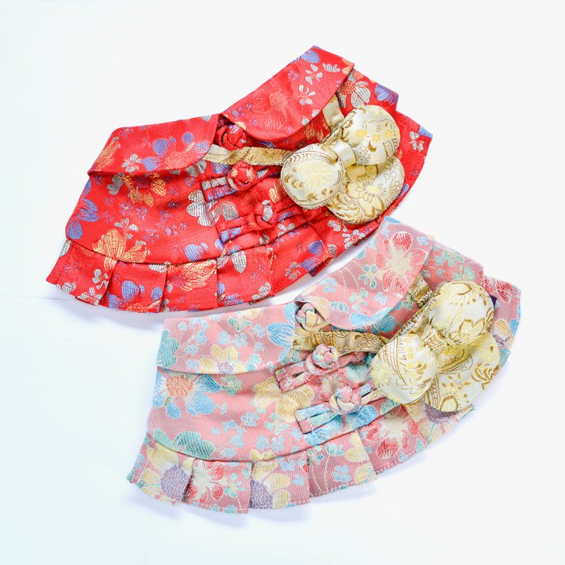 【MOMOJI】KUNGHEY Pet CNY Bib - Clothing & Accessories - Polyester Red